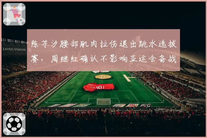 陈芋汐腰部肌肉拉伤退出跳水选拔赛,周继红确认不影响亚运会备战